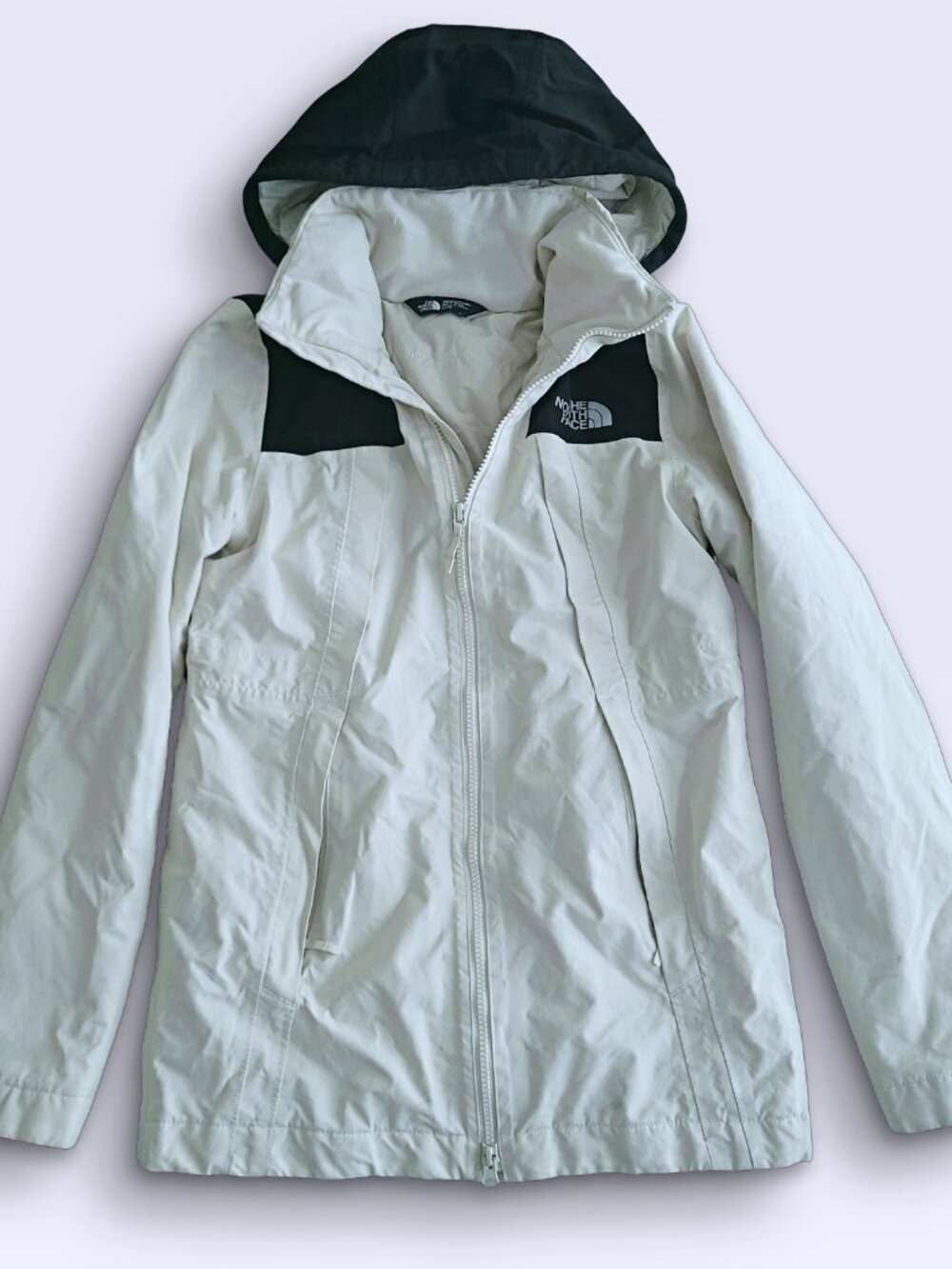 North Face White Hooded Padded Puffer Parka